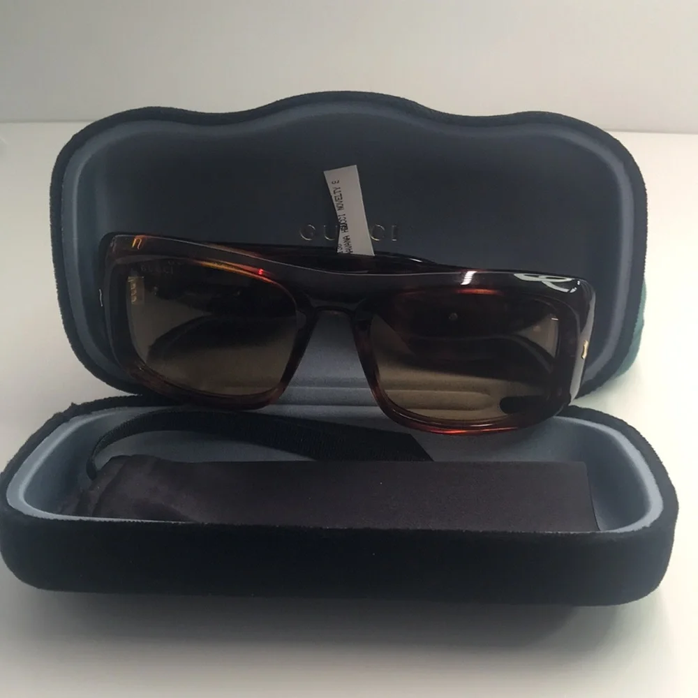 💯- New Authentic Gucci™ GG1251S 002 56 - Havana Sunglasses
